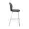 Armen Living Tandy Gray Faux Leather and Brushed Stainless Steel 30" Bar Stool LCTNBABSGR30 - alternate 2